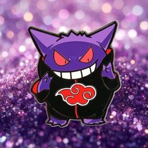 Limited Edition Naruto Akatsuki Itachi x Pokemon Gengar Enamel Pin